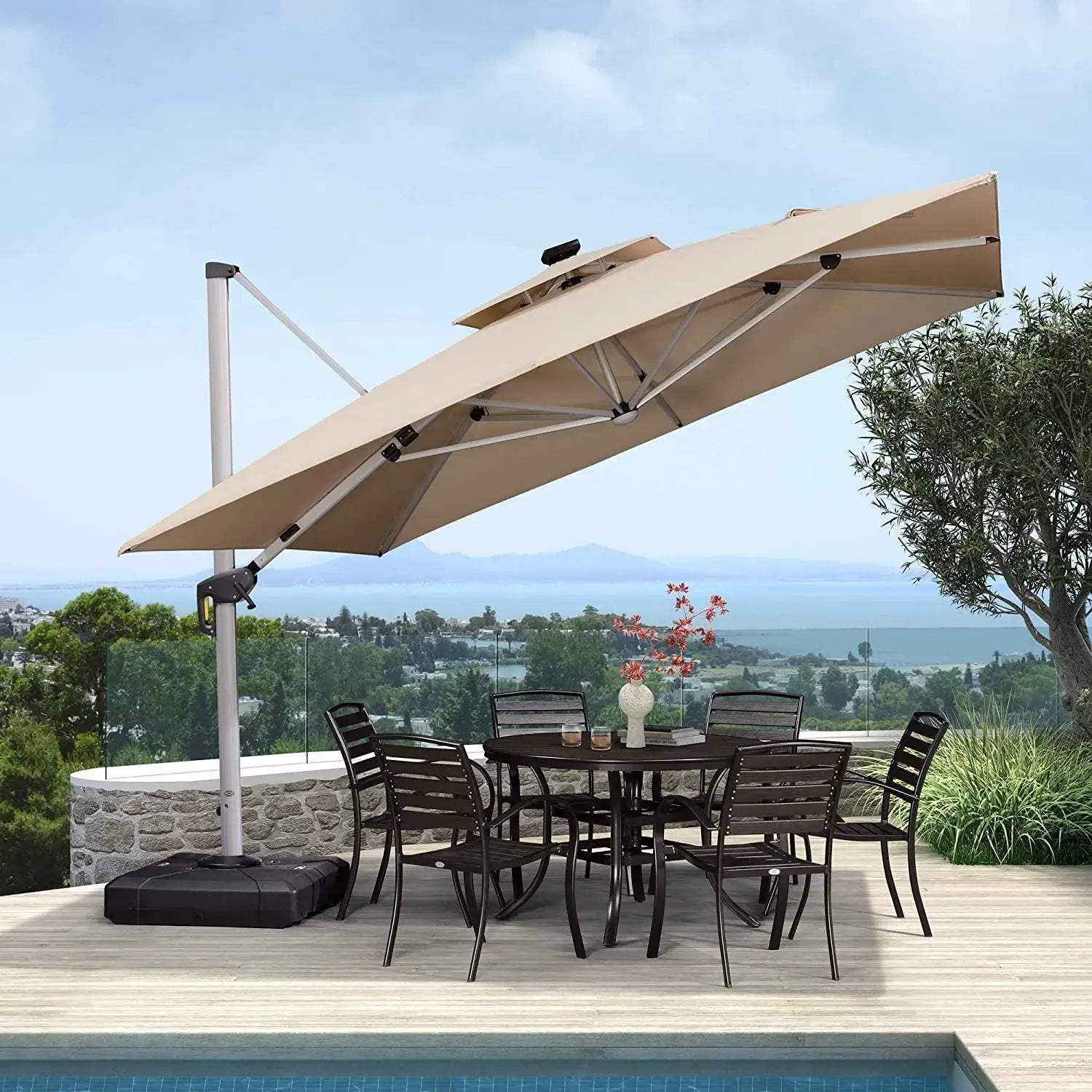 SunBliss™ Solcellsdrivet LED-paraply