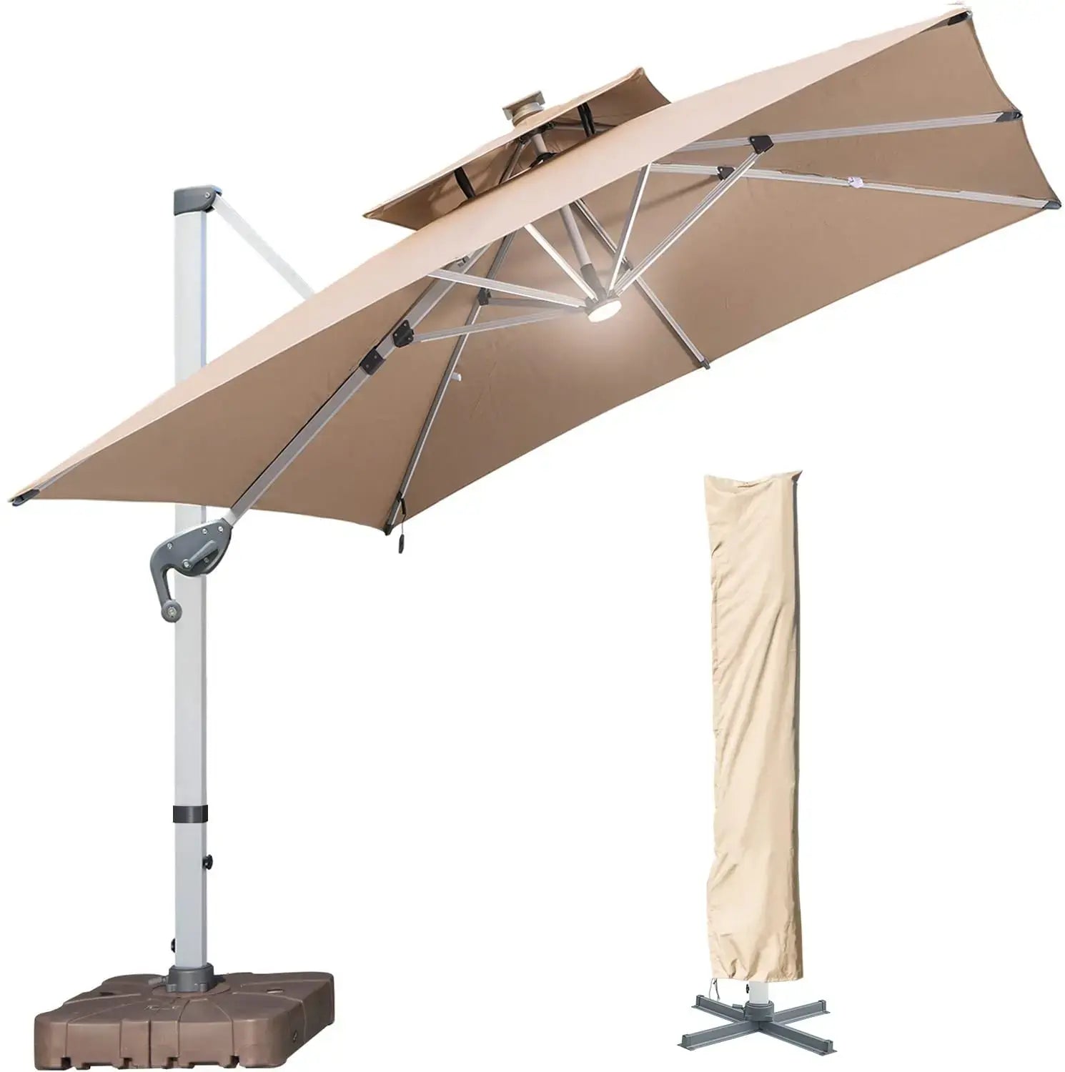 SunBliss™ Solcellsdrivet LED-paraply